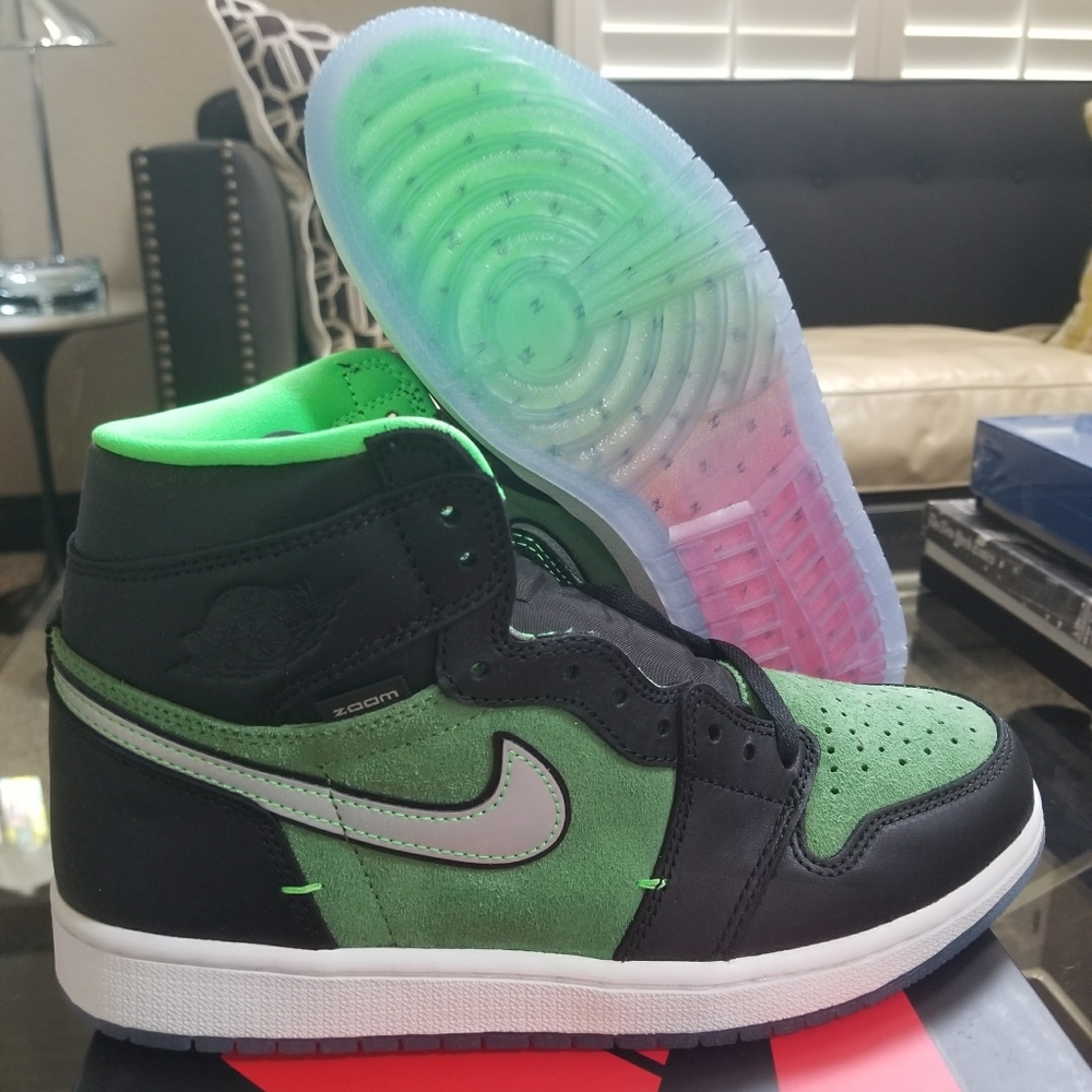 Air Jordan 1 Hi Zoom Air Zen Green Size 8.5